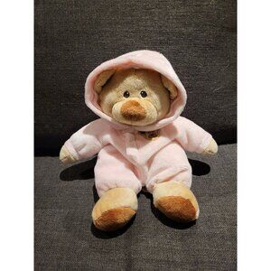 TY Plush Teddy Bear Pink Hoodie Jumpsuit Stuffed Animal 2013 Soft Toy